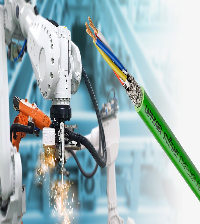 Innovativ robotkabel med Fast Connect-design