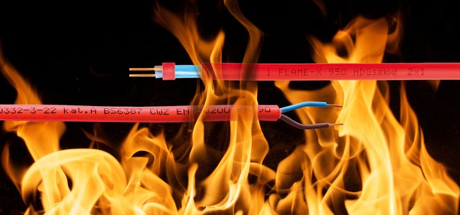 FLAME-X950 HDGs och FLAME-X950 HDGsekwf - Brandresistent kabel för branddetektering FLAME-X950 HDGs och FLAME-X950 HDGsekwf - Brandresistent kabel för branddetektering