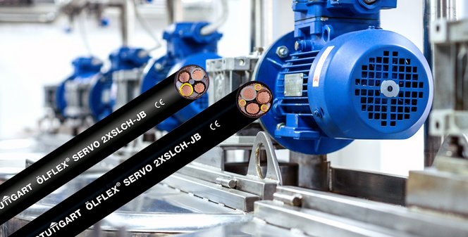 ÖLFLEX® SERVO 2XSLCH-JB – ny halogenfri kabel för frekvensstyrda motorer ÖLFLEX® SERVO 2XSLCH-JB – ny halogenfri kabel för frekvensstyrda motorer