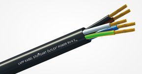 ÖLFLEX® POWER RV-K flexibel kraft- och styrkabel för elbilsinfrastruktur