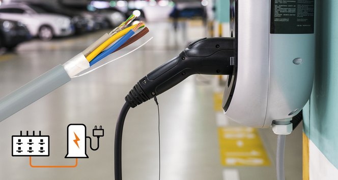 PFXP CHARGEline 0,6/1kV – Strömförsörjning och kommunikation till laddboxar och laddstolpar PFXP CHARGEline 0,6/1kV – Strömförsörjning och kommunikation till laddboxar och laddstolpar